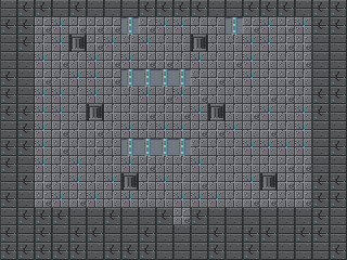 Overhead map of Cooling Vault